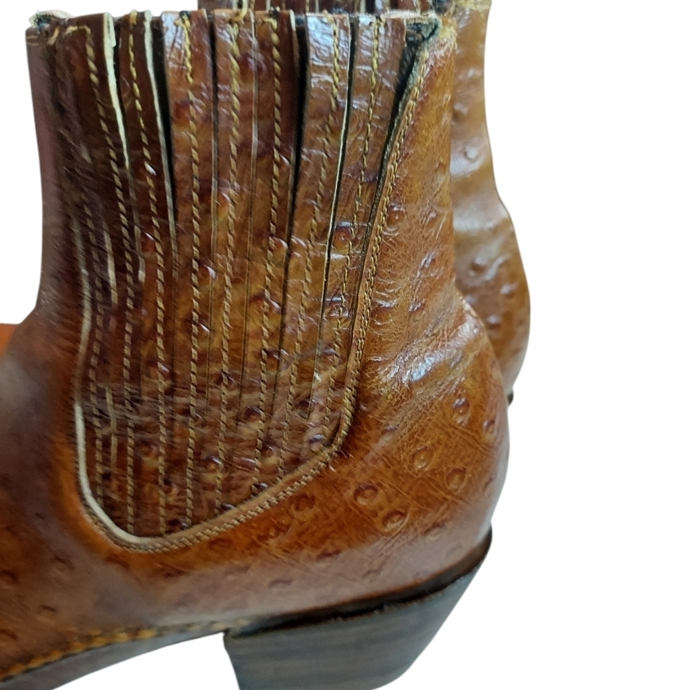 Denver Western Cowboy Boots Ankle size 7.5 Leather Pull-On - Picture 5 of 13